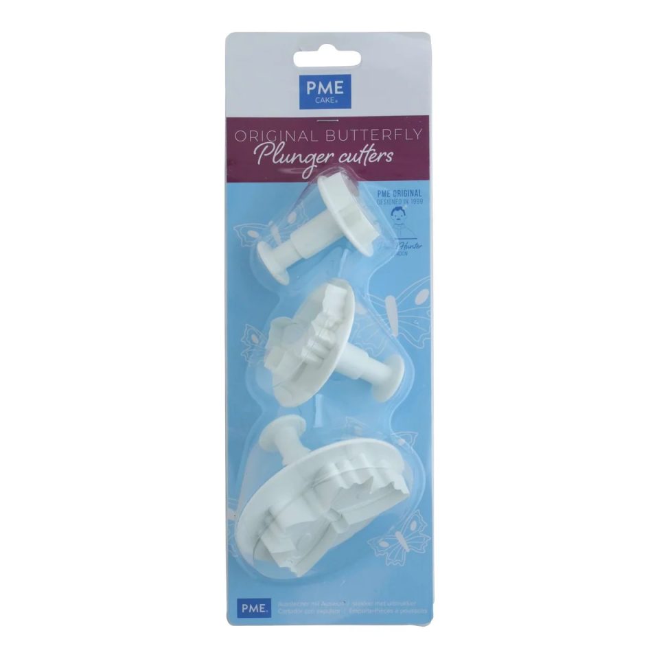 PME uitsteker met uitwerper Butterfly set van 3