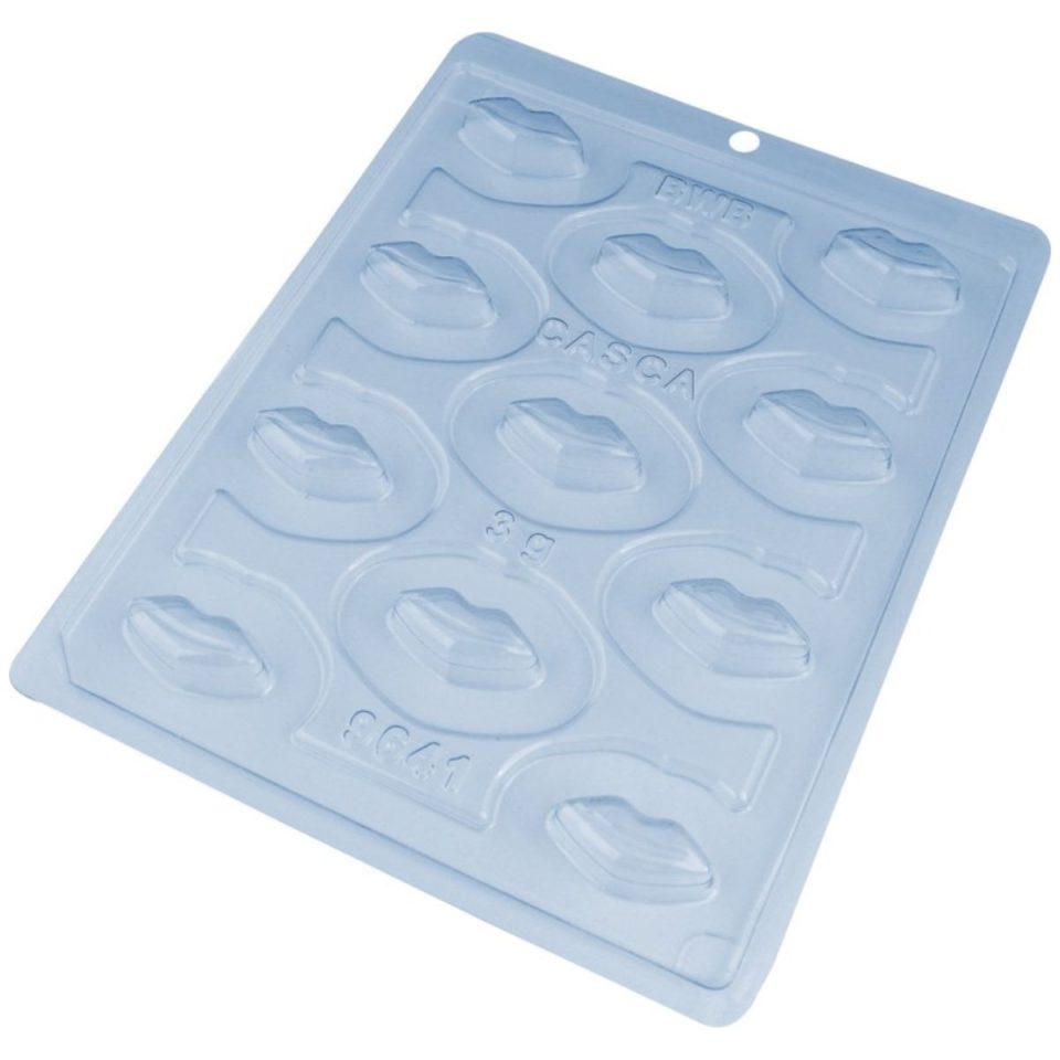 BWB chocolademal driedelig Lips Bonbons 11 holtes