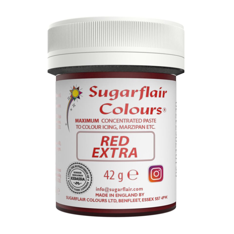 Sugarflair Max Concentrate kleurstof Red Extra 42 g
