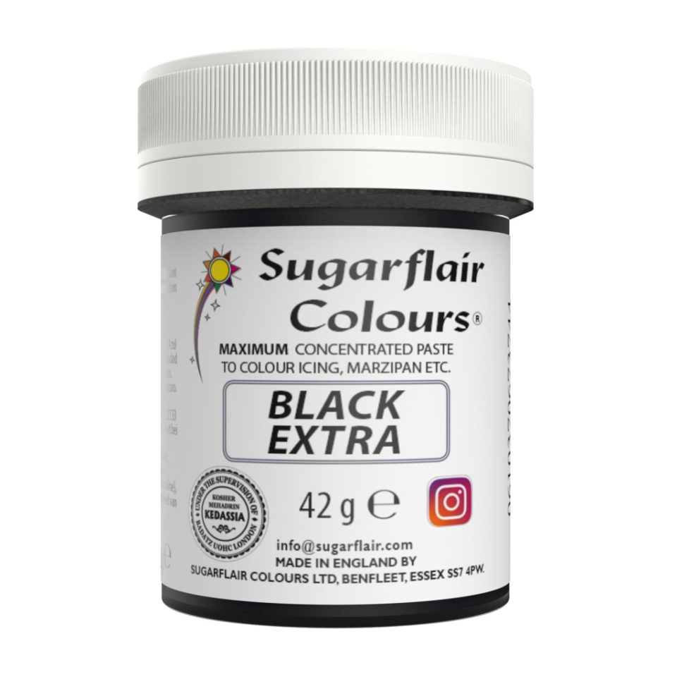 Sugarflair Max Concentrate kleurstof Black Extra 42 g