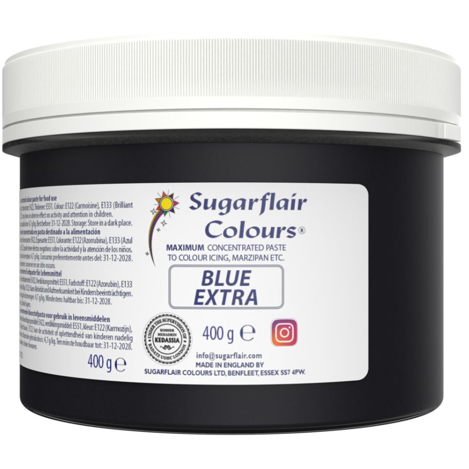 Sugarflair Max Concentrate kleurstof Blue Extra 400 g