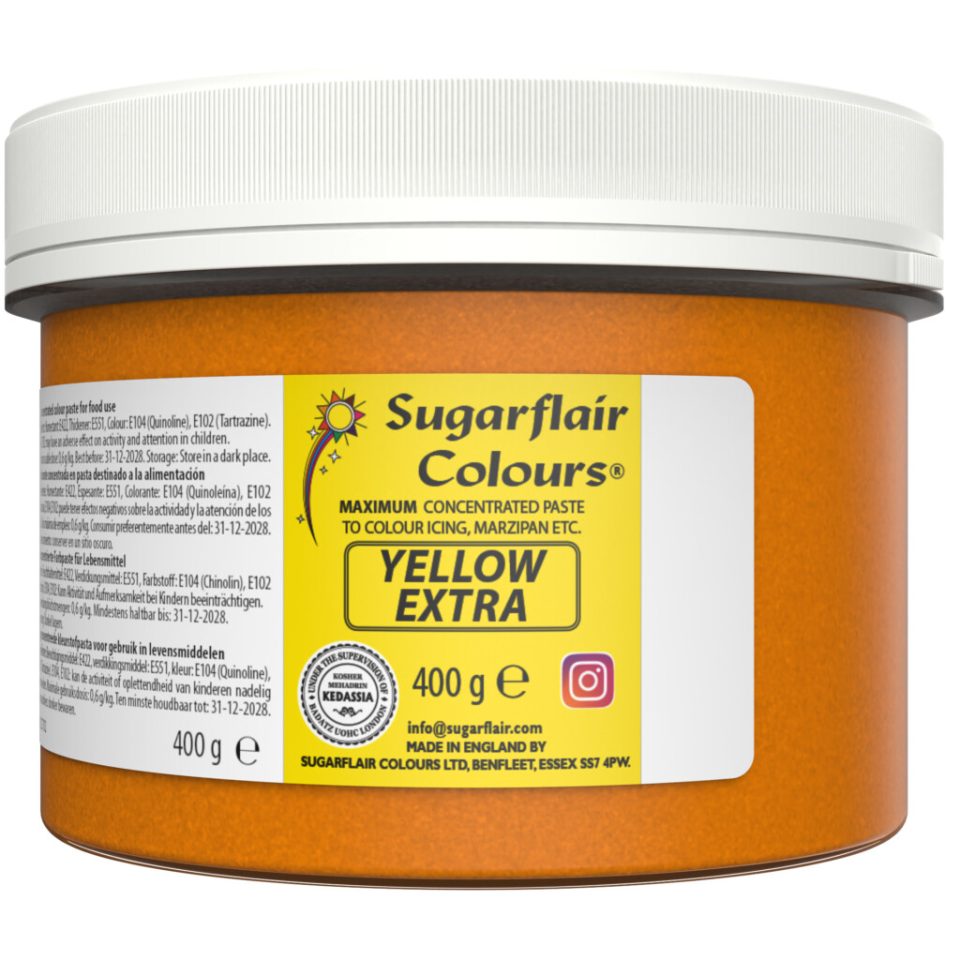Sugarflair Max Concentrate kleurstof Yellow Extra 400 g