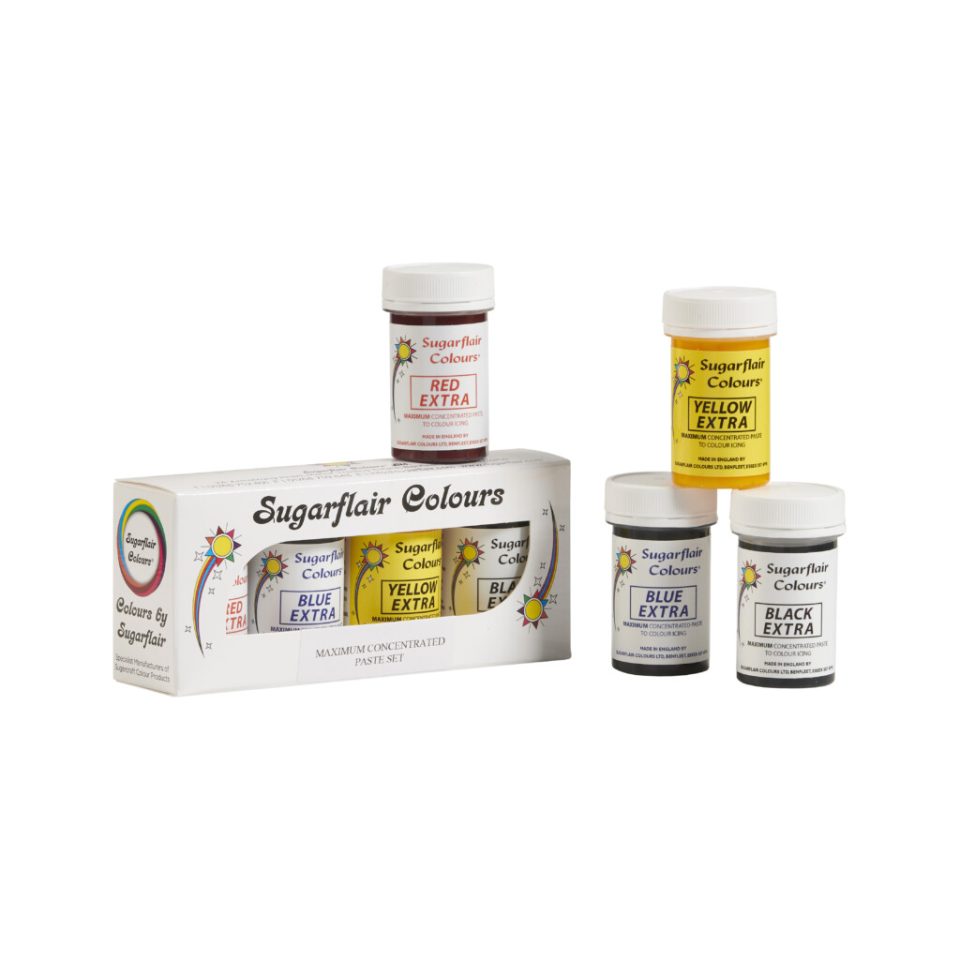 Sugarflair Max Concentrate kleurstof Mixed set van 4