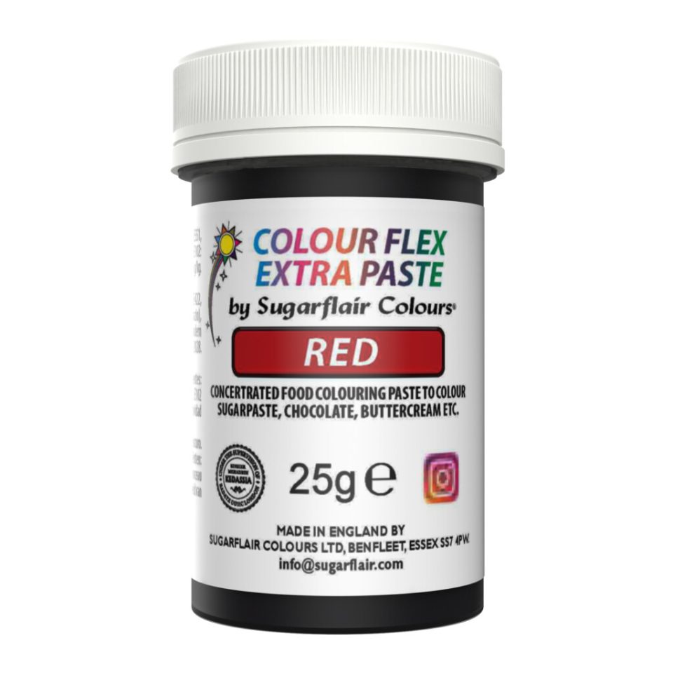 Sugarflair Colour Flex Extra Paste Red 25 g