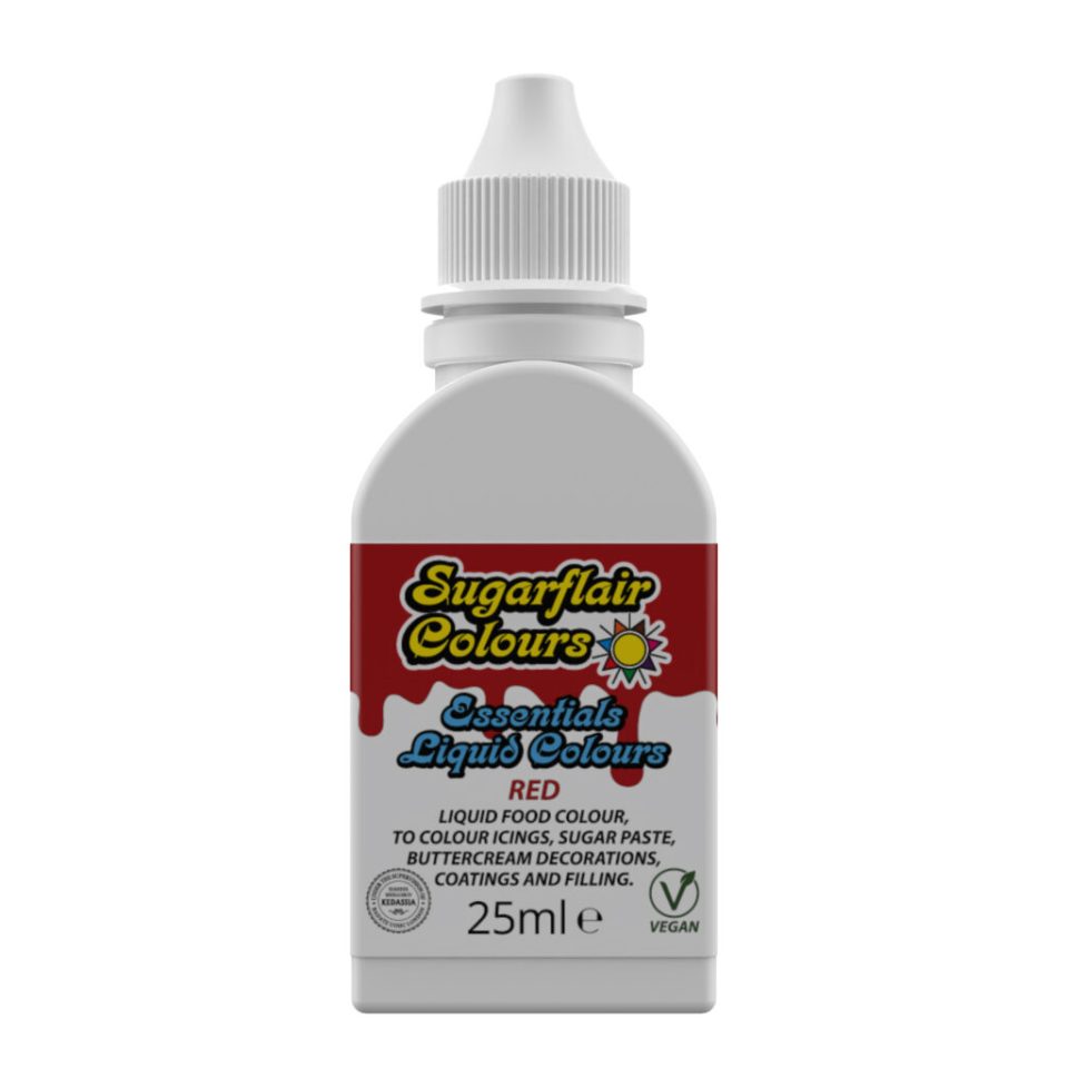 Sugarflair vloeibare kleurstof Red 25 ml