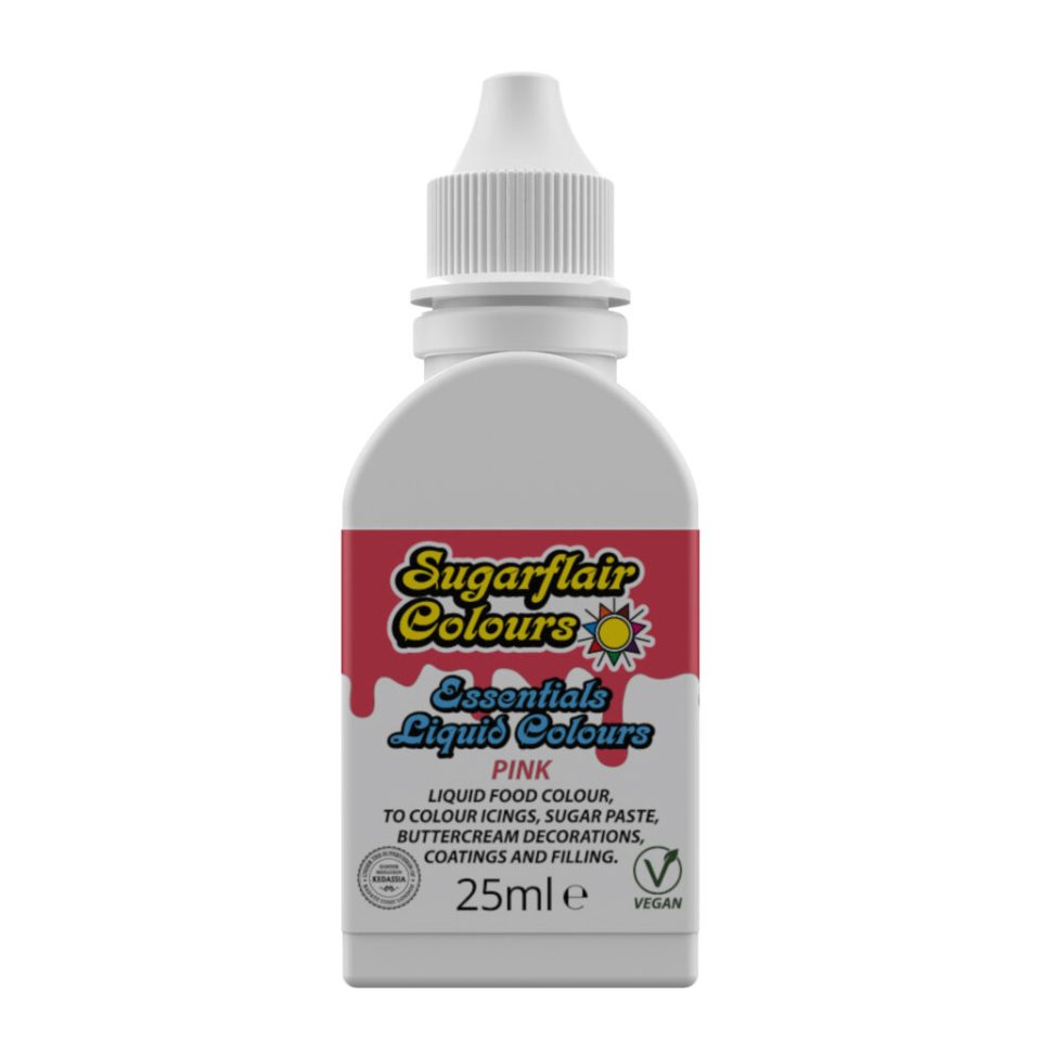 Sugarflair vloeibare kleurstof Pink 25 ml