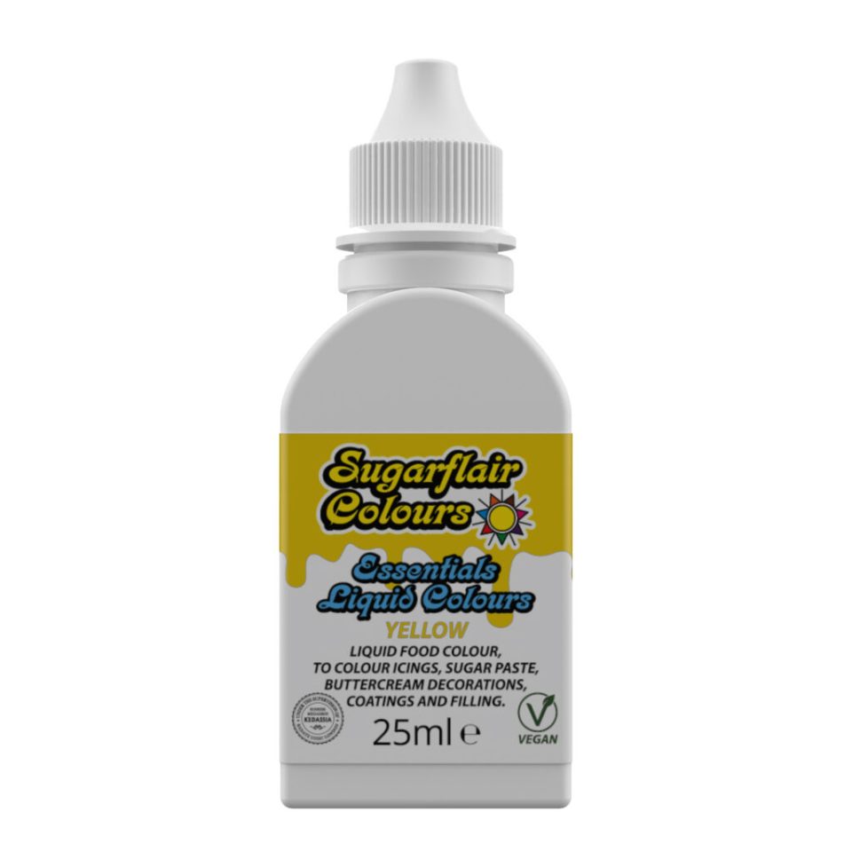 Sugarflair vloeibare kleurstof Yellow 25 ml
