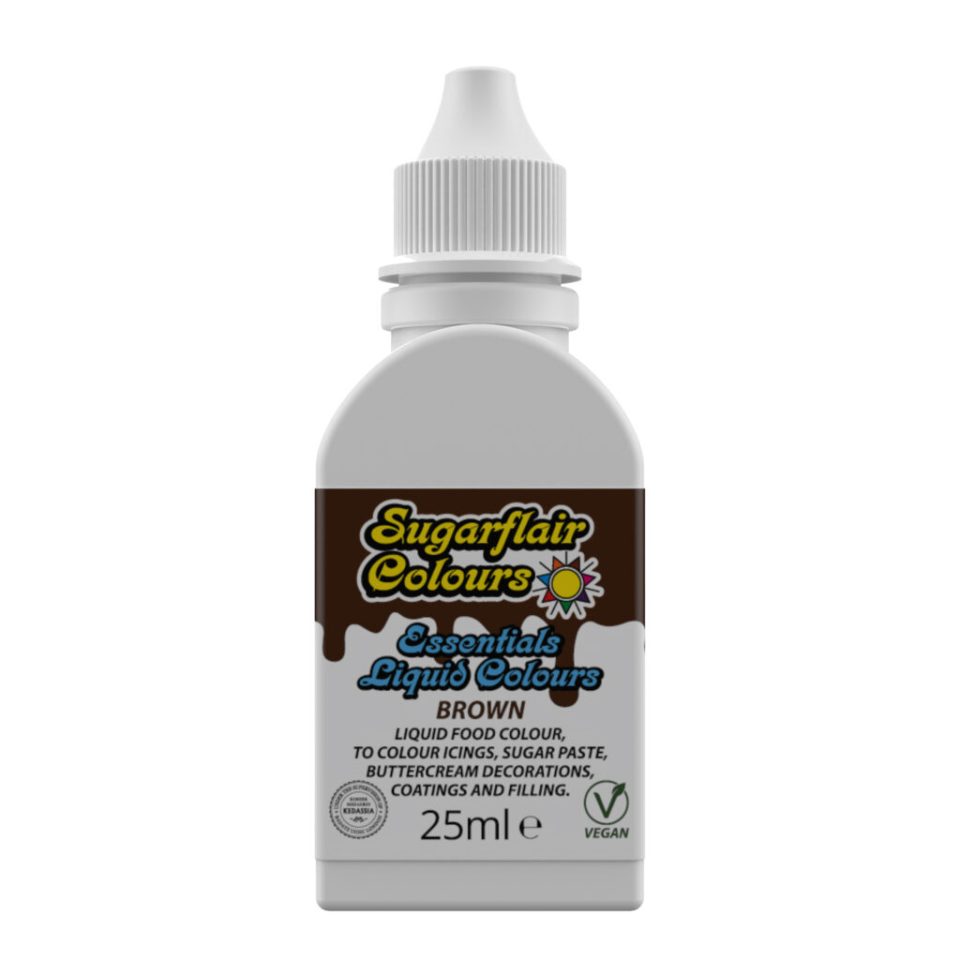 Sugarflair vloeibare kleurstof Brown 25 ml