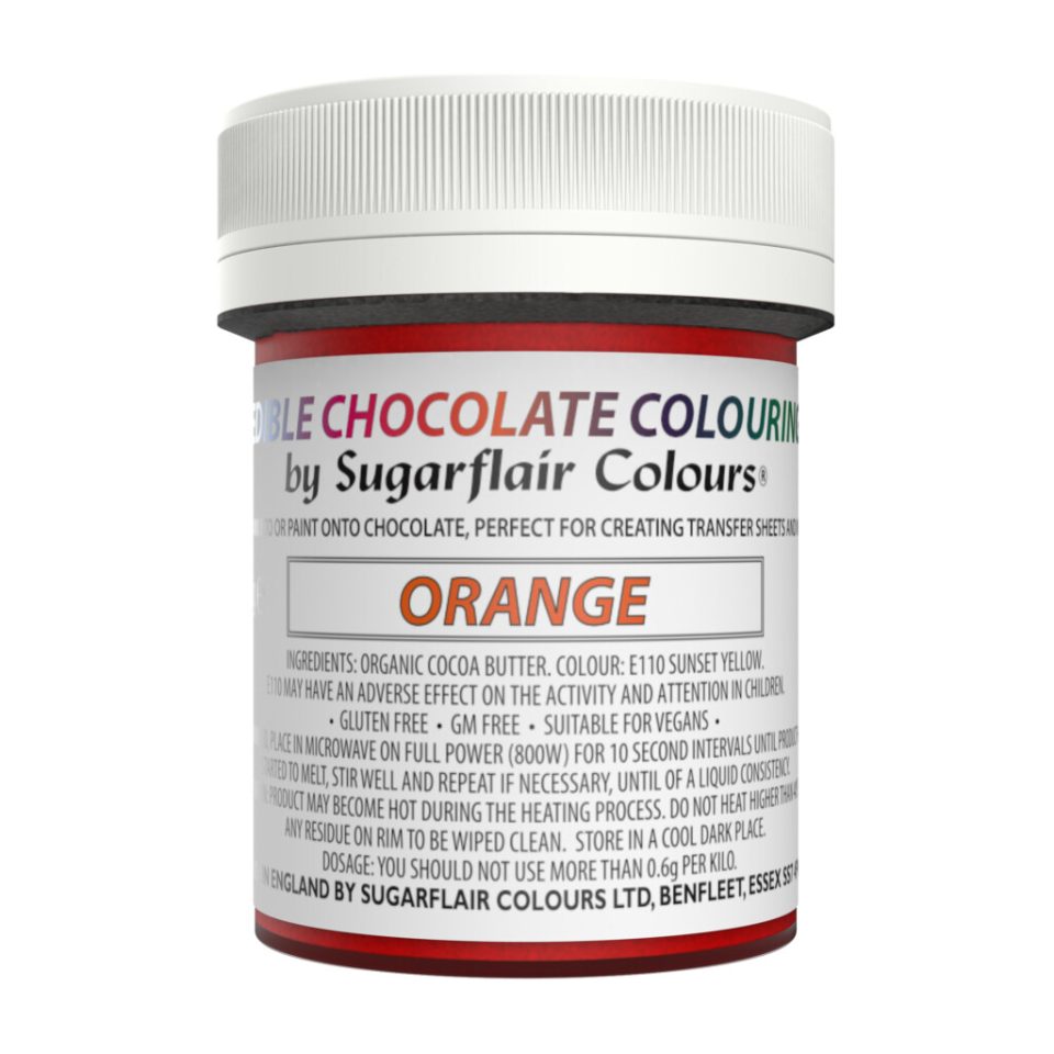 Sugarflair Chocolate Colouring Orange 35 g