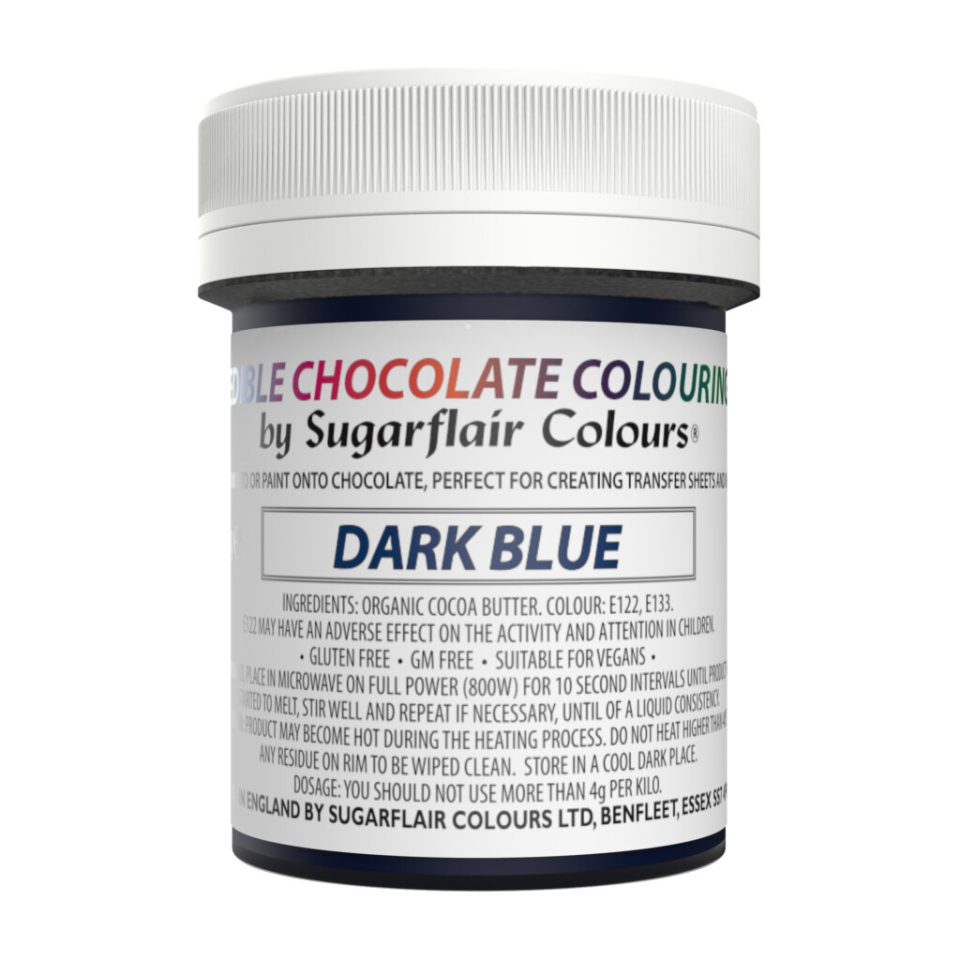 Sugarflair Chocolate Colouring Dark Blue 35 g