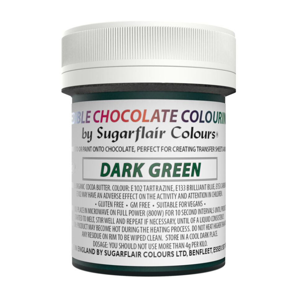 Sugarflair Chocolate Colouring Dark Green 35 g