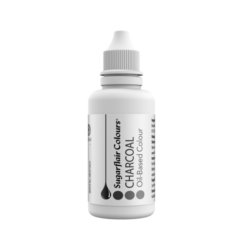 Sugarflair Oil Based Colour Charcoal 30 ml