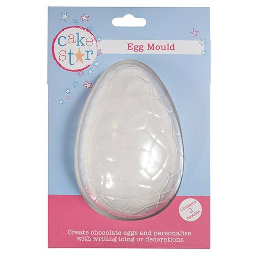 Cake Star mal Cracked Half Egg groot set van 2
