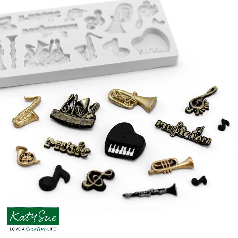 Katy Sue siliconen mal Miniature Music Set