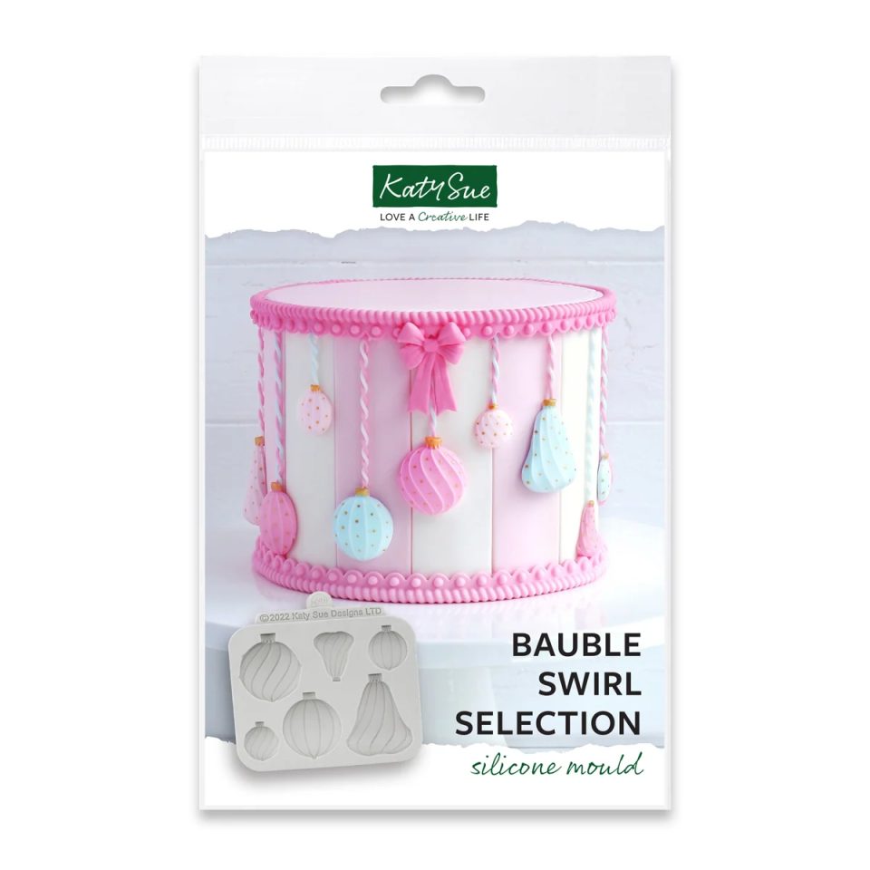 Katy Sue siliconen mal Bauble Swirl Selection