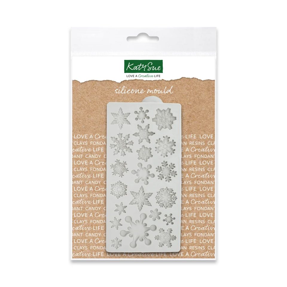 Katy Sue siliconen mal Miniature Snowflakes