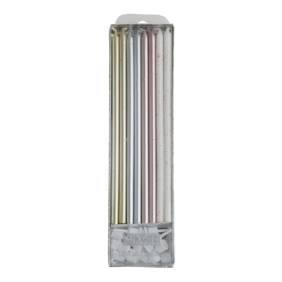 PME Extra Tall Candles Mixed 16,5 cm 16 stuks