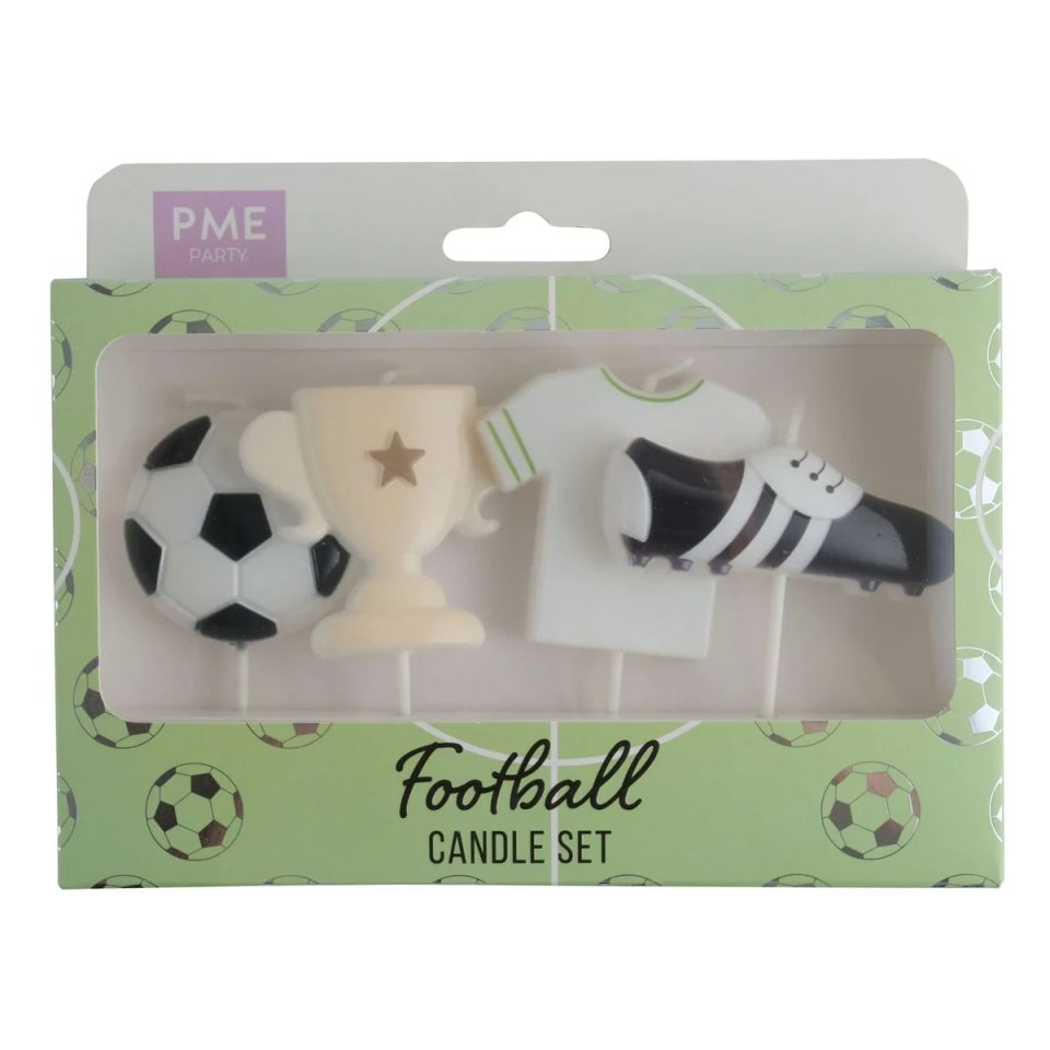 PME Candles Football set van 4