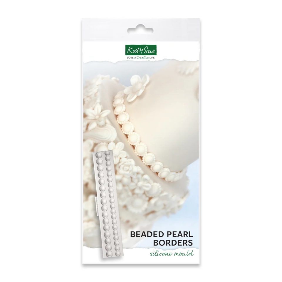 Katy Sue siliconen mal Beaded Pearl Borders