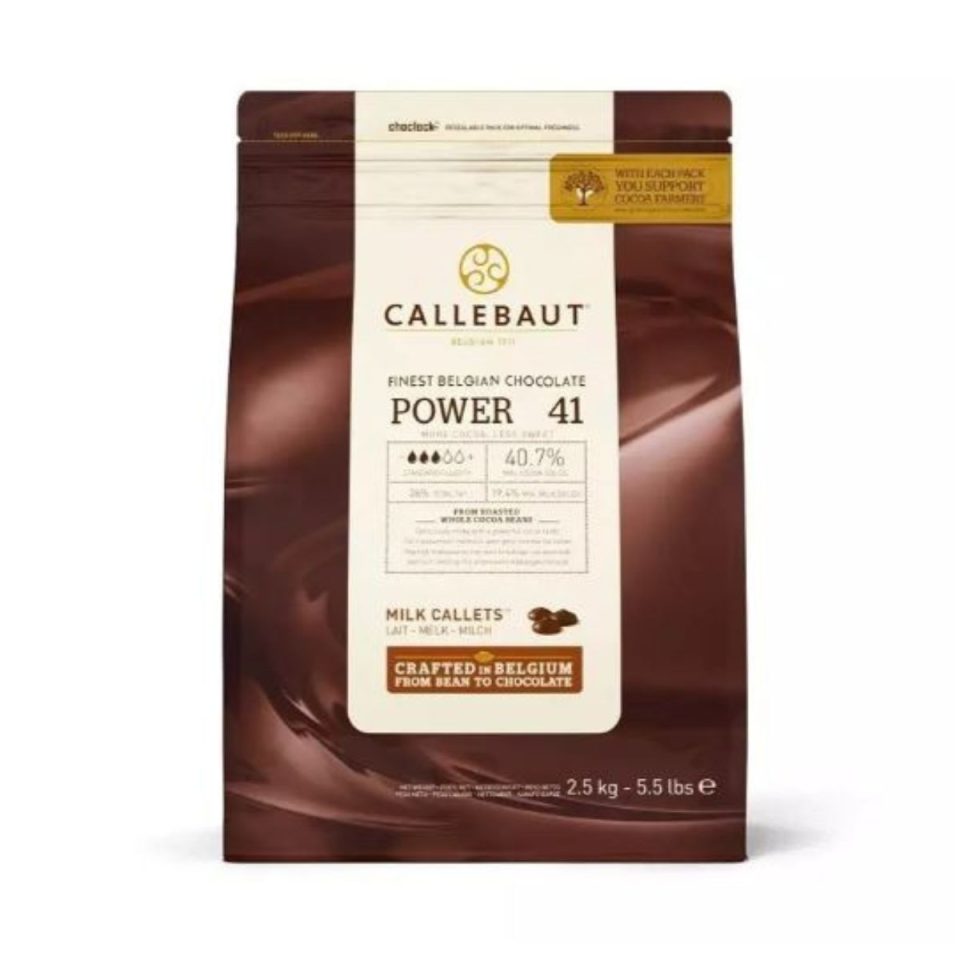 Callebaut Power 41 Couverture Milk Chocolate Callets 2,5 kg