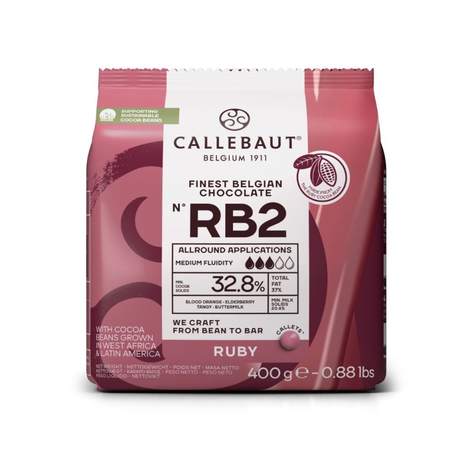 Callebaut Chocolate Callets Ruby 400 g