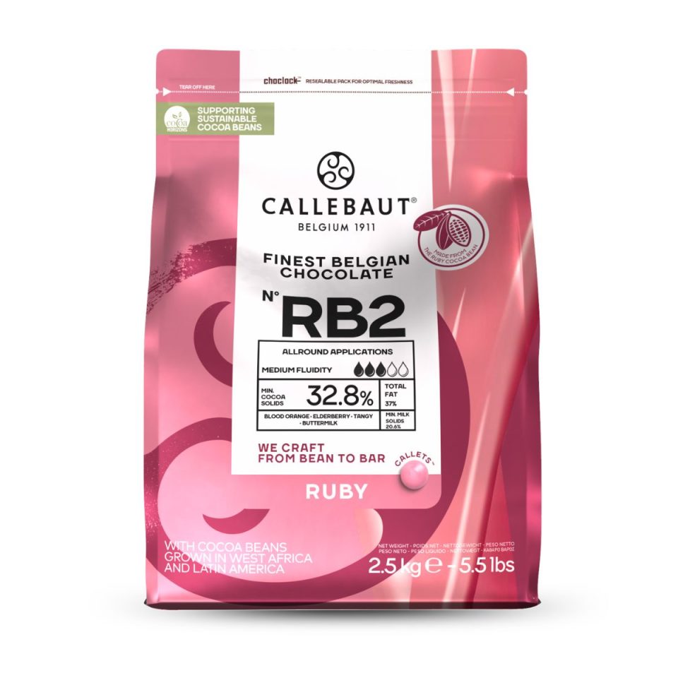 Callebaut Chocolate Callets Ruby 2,5 kg