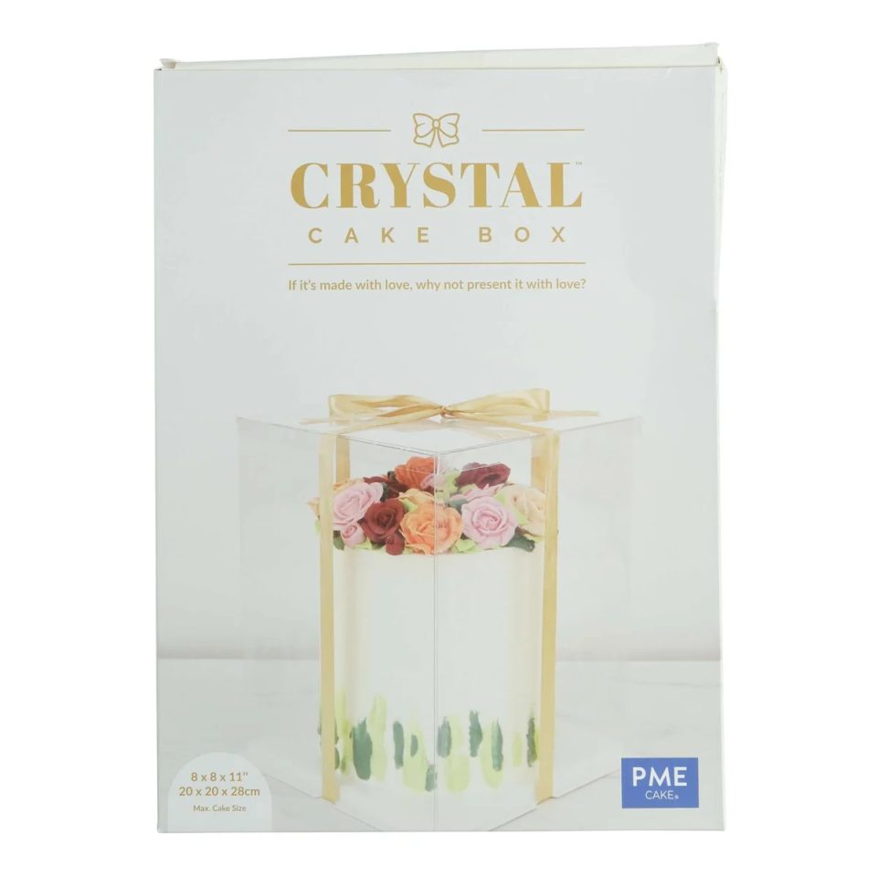 PME taartdoos Crystal 22x22x30 cm