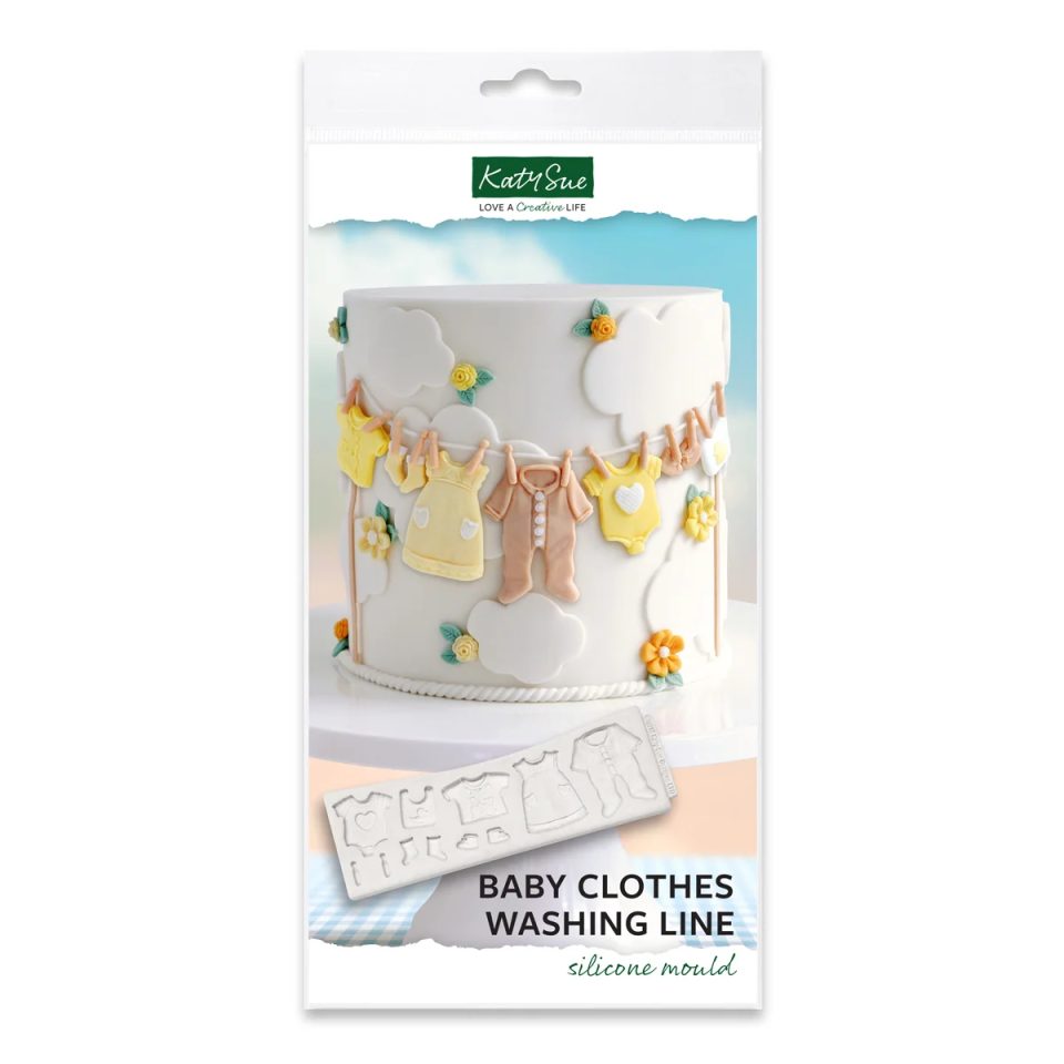 Katy Sue siliconen mal Baby Clothes Washing Line