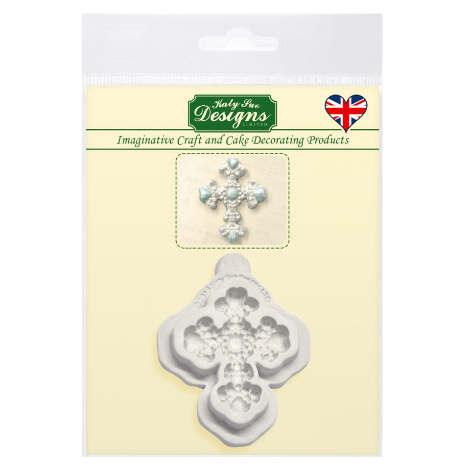 Katy Sue siliconen mal Beaded Cross
