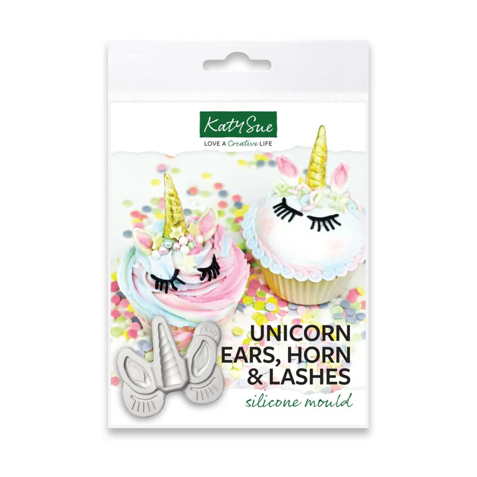 Katy Sue siliconen mal Unicorn Ears, Horn and Lashes