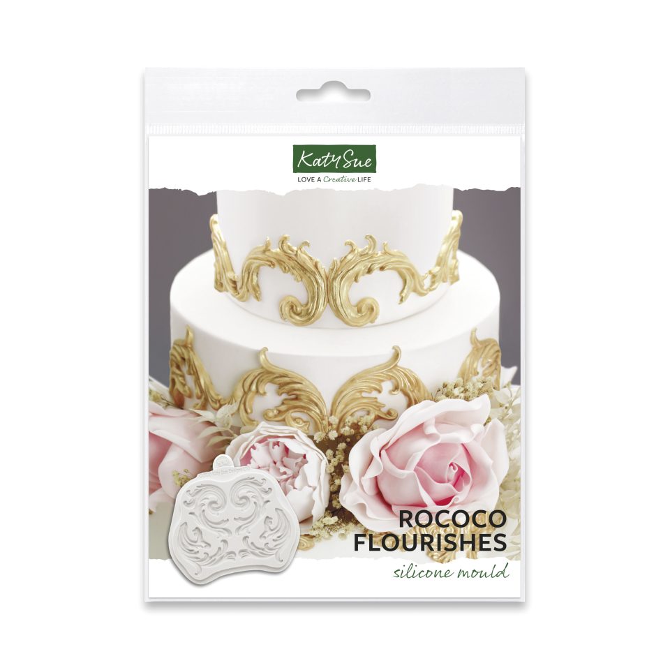 Katy Sue siliconen mal Swirl Design Flourishes