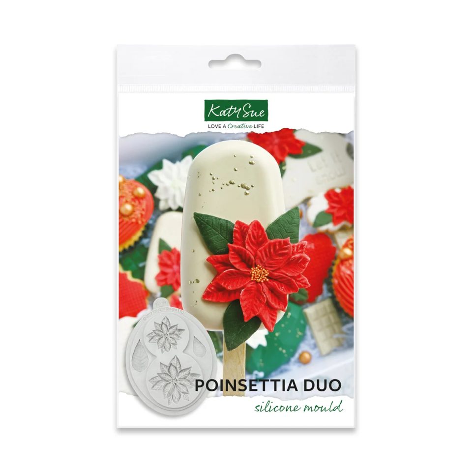 Katy Sue siliconen mal Poinsettia Duo