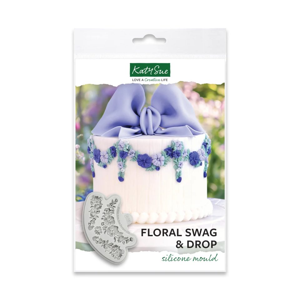 Katy Sue siliconen mal Floral Swag and Drop