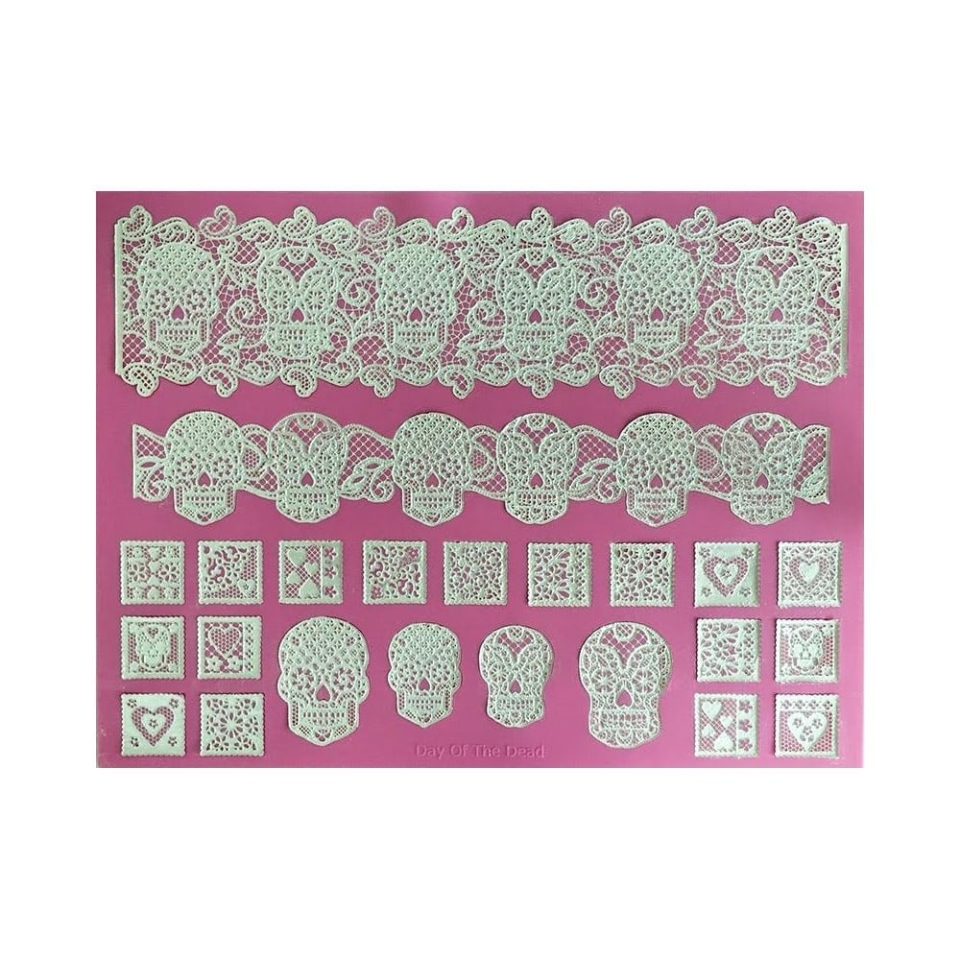 Cake Lace Mat Day of the Dead groot