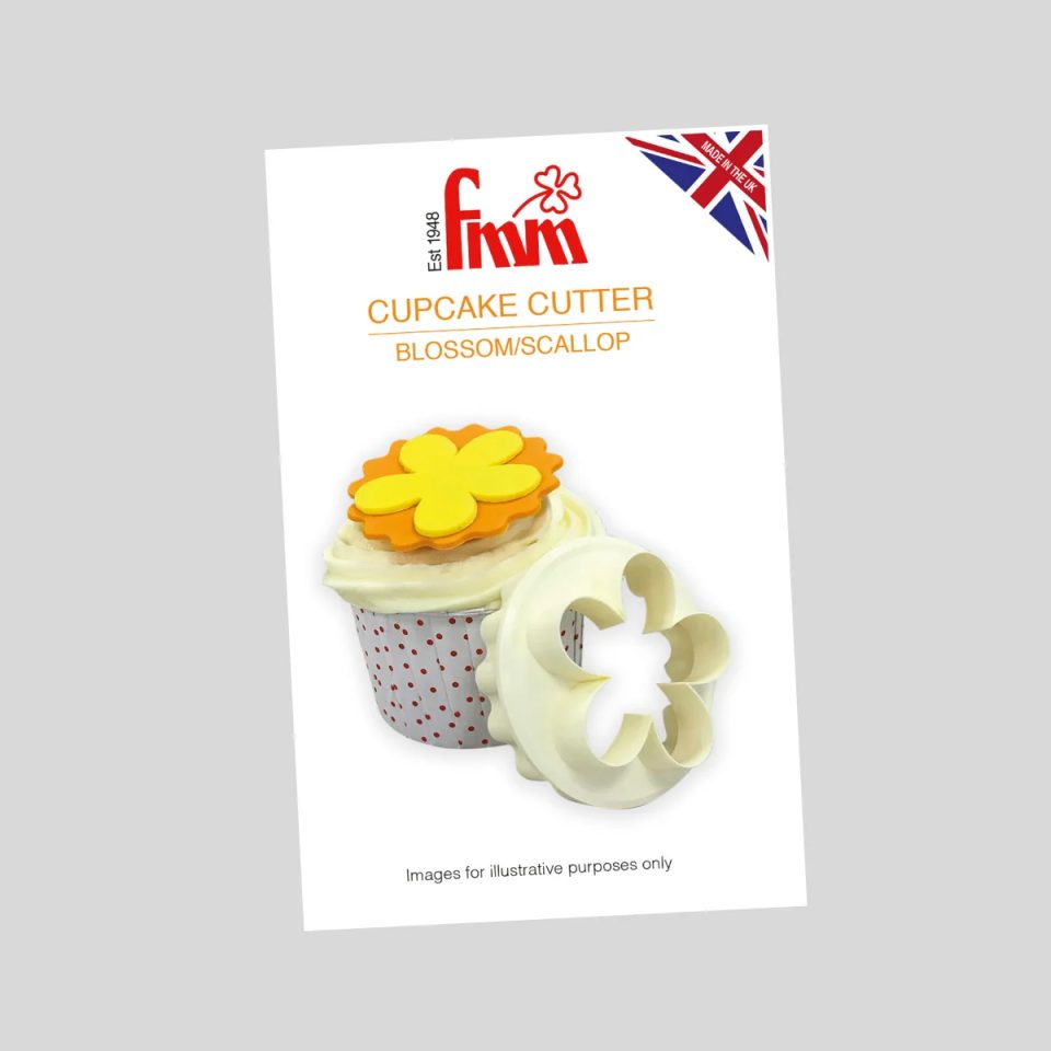 FMM Double Sided Cupcake uitsteker Blossom/Scallop