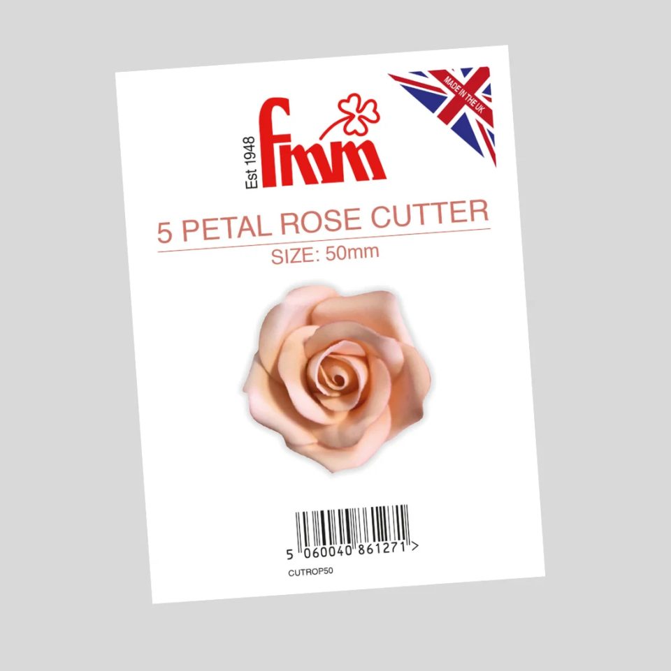 FMM uitsteker 5 Petal Rose 50 mm
