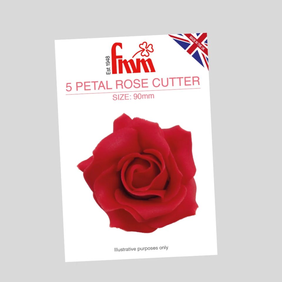 FMM uitsteker 5 Petal Rose 90 mm