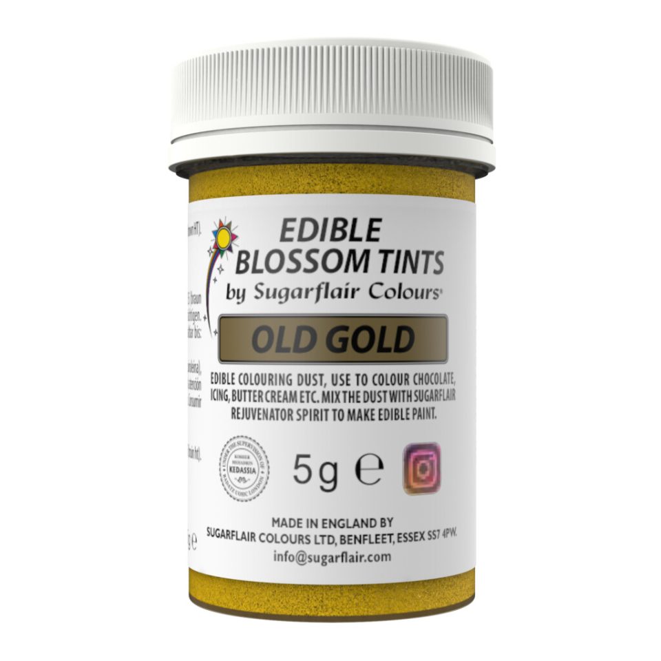 Sugarflair Blossom Tint Dust Old Gold 5 g