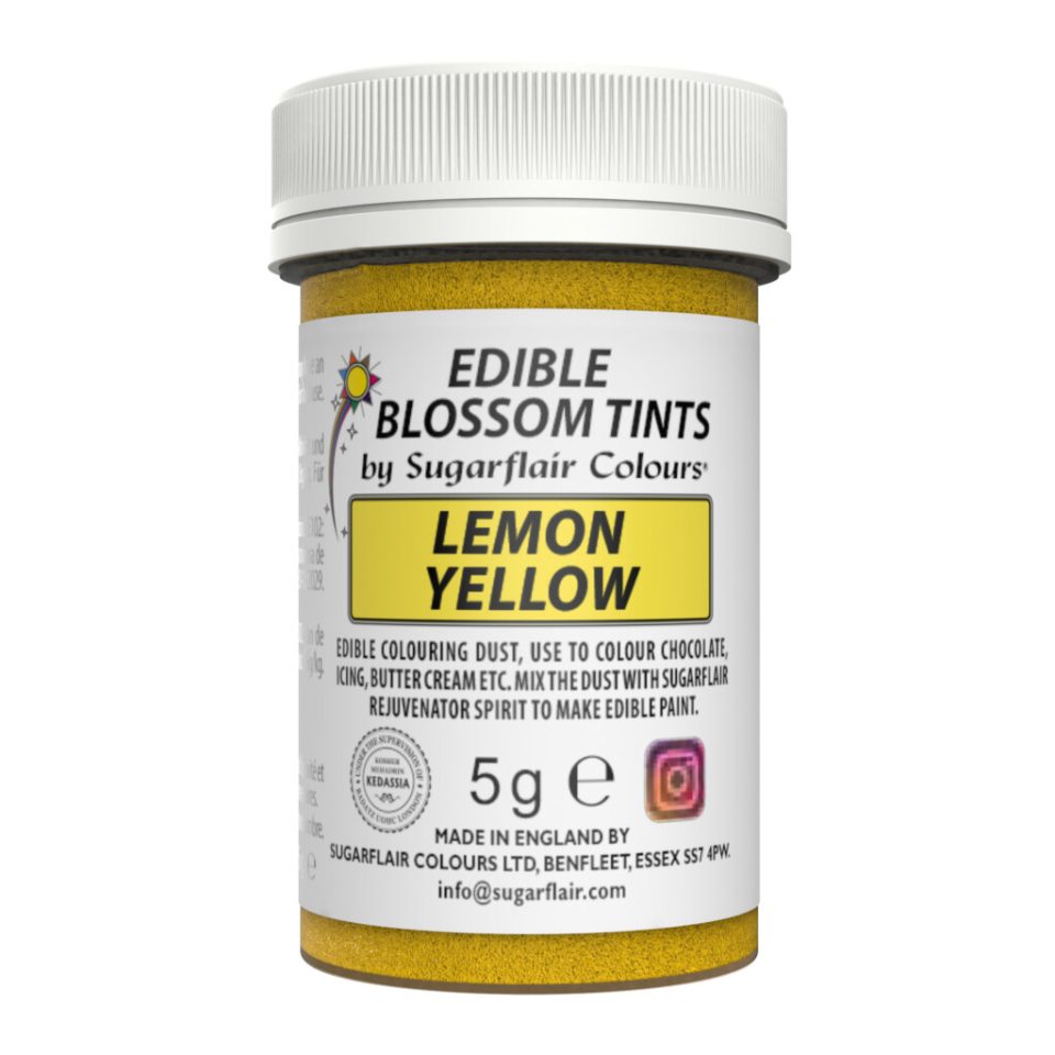 Sugarflair Blossom Tint Dust Lemon Yellow 5 g