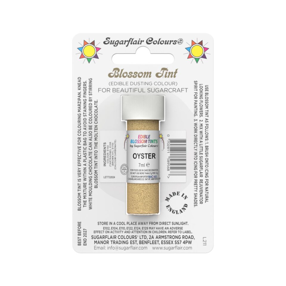 Sugarflair kleurpoeder Oyster 7 ml