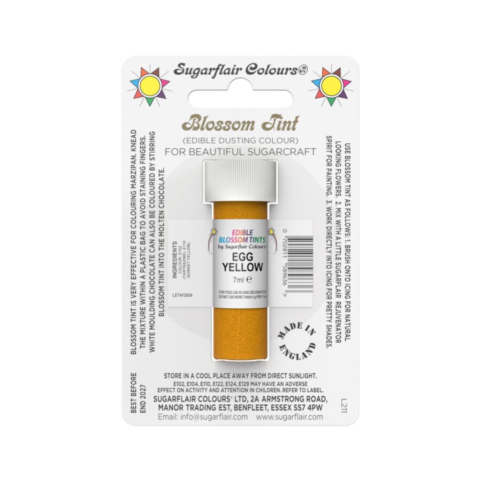 Sugarflair kleurpoeder Egg Yellow 7 ml