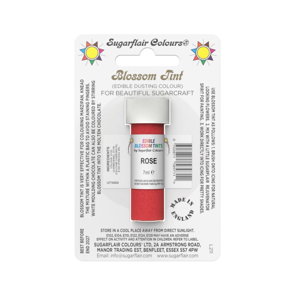 Sugarflair kleurpoeder Rose 7 ml