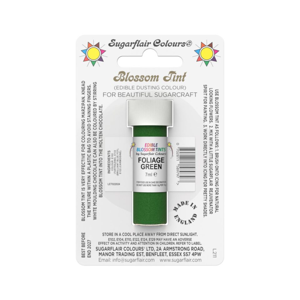 Sugarflair kleurpoeder Foliage Green 7 ml