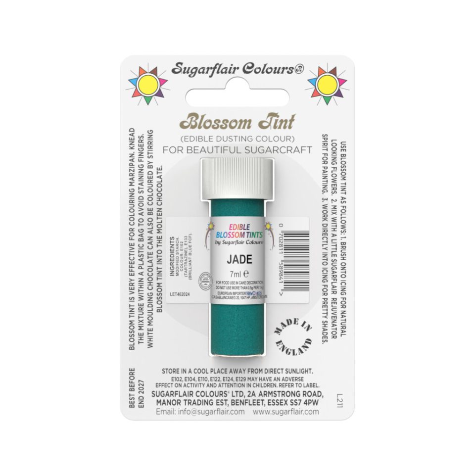 Sugarflair kleurpoeder Jade 7 ml