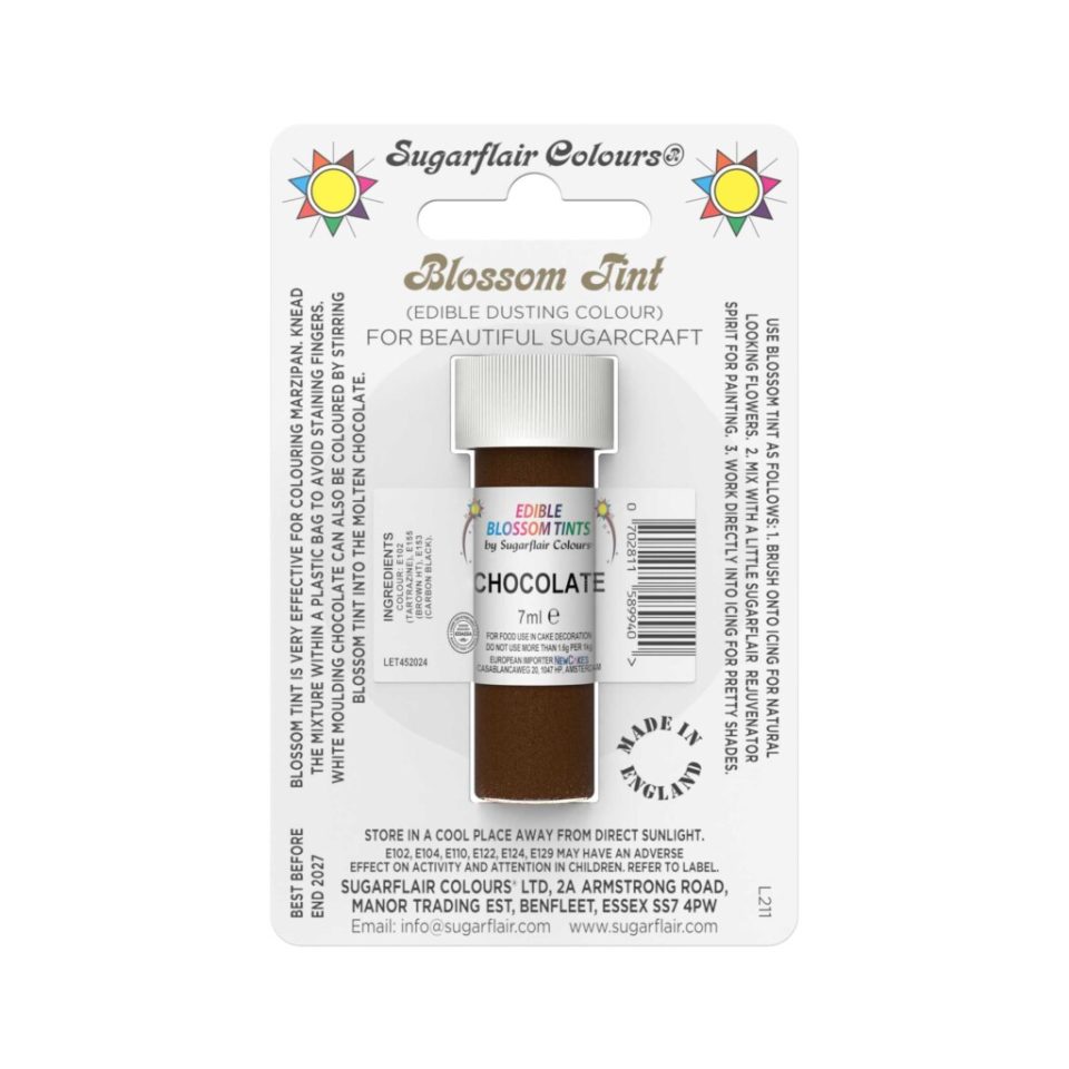 Sugarflair kleurpoeder Chocolate 7 ml