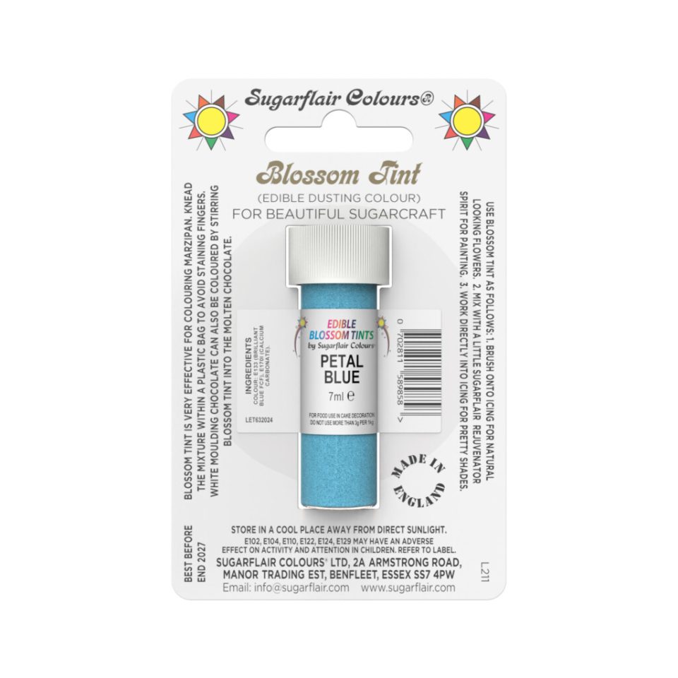 Sugarflair kleurpoeder Petal Blue 7 ml