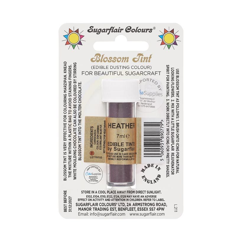 Sugarflair kleurpoeder Heather 7 ml