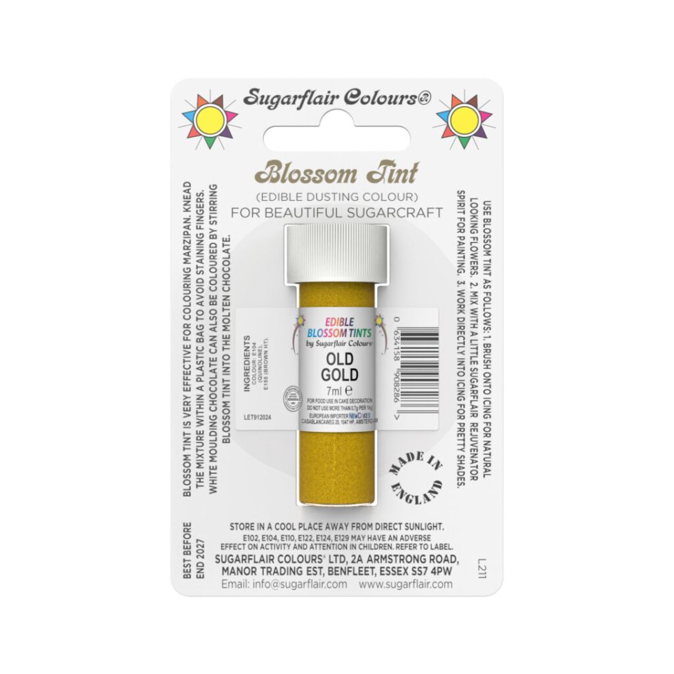 Sugarflair kleurpoeder Old Gold 7 ml