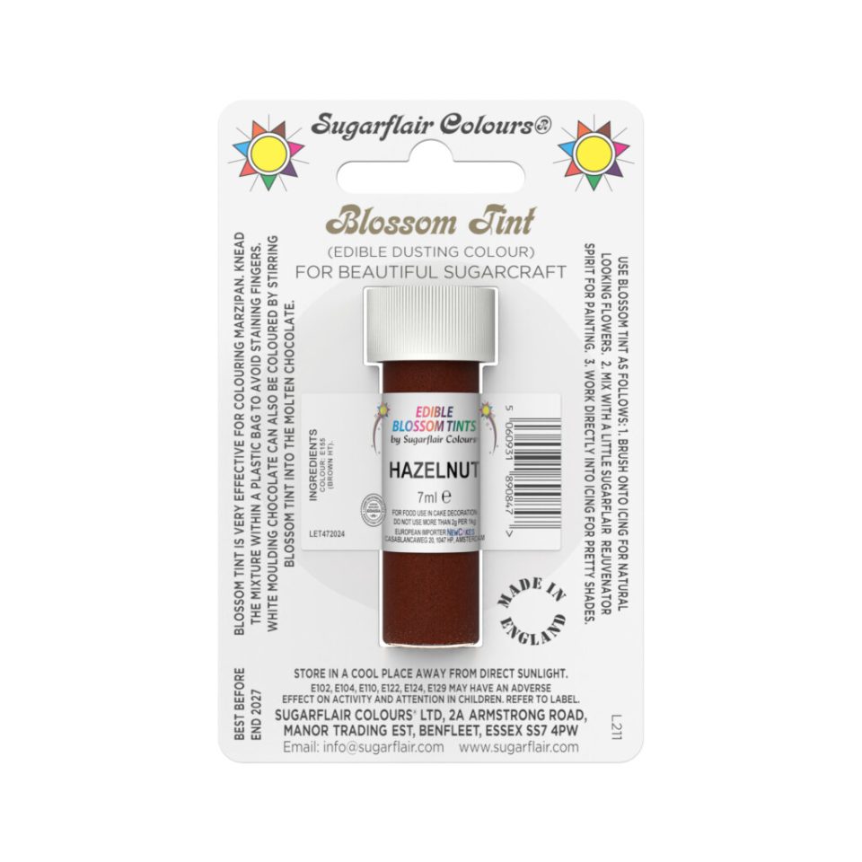 Sugarflair kleurpoeder Hazelnut 7 ml
