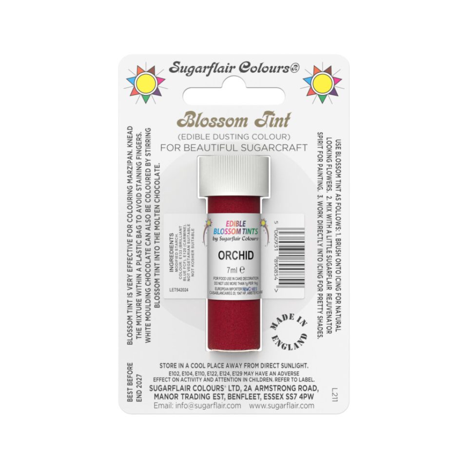 Sugarflair kleurpoeder Orchid 7 ml